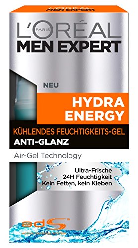 L’Oréal Men Expert Hydra Energy kühlende Feuchtigkeitspflege für Männer, 24h Feuchtigkeitscreme, 1er Pack (1 x 50 ml) - 2