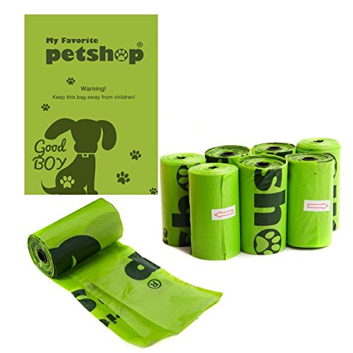 Favorite Bolsas para excrementos de Perro, Color Verde, 120 Unidades