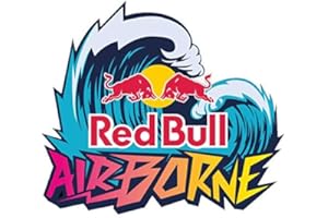 SUPER FABRIQUE Odblaskowe naklejki retro na kask Red Bull Airborne