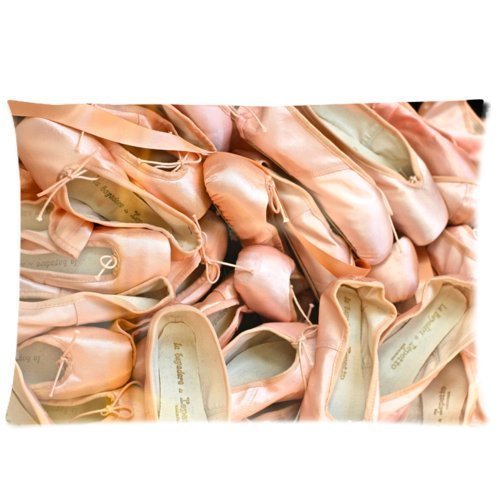 Buythecase Unique Fashion single-sided printing Satin fabric 20 X 30 inch pillowcase some Ballet Ballerina Shoes New pillow cases