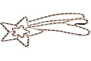 Galileo Casa Insegna Luminosa Stella Cometa 76x35, Giallo, Misure: l. 76 x p. 48 x h. 3 cm