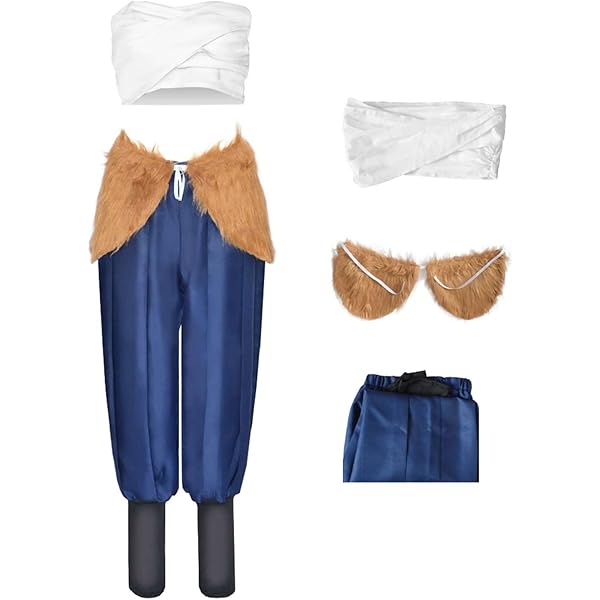 Costume Inosuke Hashibira Demon Slayer - Taglia L Completo Di Pantaloni E Ghette