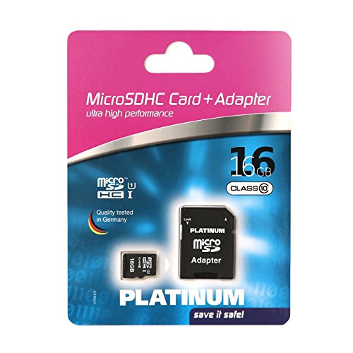 Platinum Class 10 micro-SDHC 16GB Speicherkarte inkl. SD Adapter schwarz - 2
