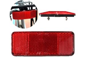 Cunluna Disco Reflector de Advertencia de precaución de Seguridad para Bicicleta, para Bastidor de portaequipajes Traseros