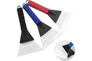 NAUXIU 3 Pezzi Raschietto per Il Ghiaccio,spatola Ghiaccio Auto,Raschietto per Il Ghiaccio con Antiscivolo,Pala da Neve Invernale,Utilizzato per Raschietto per Il Ghiaccio per Auto,Parabrezza