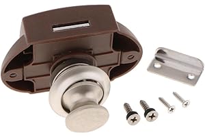 SHIWAKI Práctico Armario, Botón Pulsador, Cierre, Cerradura, Perilla, Gabinete, Cierre, Emergente, Camper RV, Autocaravana, Resistencia Al Calor