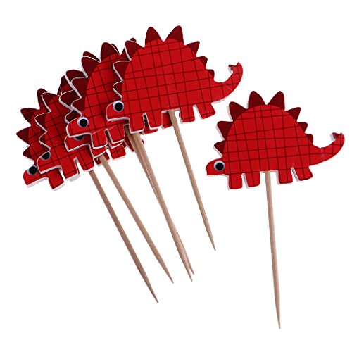 MagiDeal Holz Cupcake Picks Zahnstocher Partei Kuchen Cocktail Dekor, 24 Stück/Set - 9