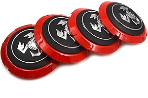 BAONITOU 4 Pcs Car Hub Centre Caps for Abarth 133mm, Wheel Hub Covers Hub Center Badge Wheels Centre Caps Auto Parts Tire Accessories