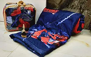 Saanch Desire Kids glace cotton Comforter for Single Bed (Spiderman)