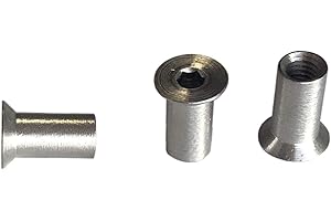 EISENRON Tuercas de casquillo M8 x 16 mm con cabeza avellanada y hexágono interior, 12 unidades, acero inoxidable