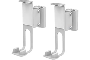 conecto Supporto da parete per altoparlante compatibile con Sonos® One, Sonos® One SL, Sonos® Play:1, portata: 3 kg, set da 2, bianco