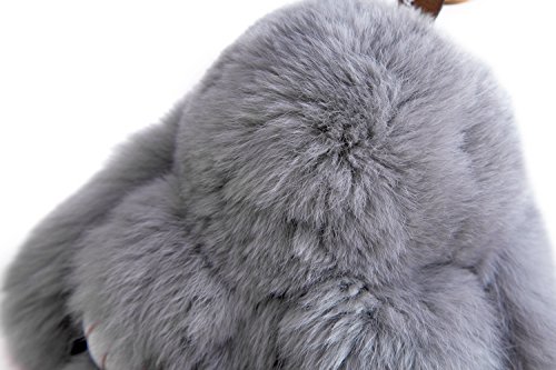 YISEVEN Kaninchen Pelz Anhänger Plüsch Fahrzeugschlüssel Handtaschenanhänger Schlüsselanhänger - 4