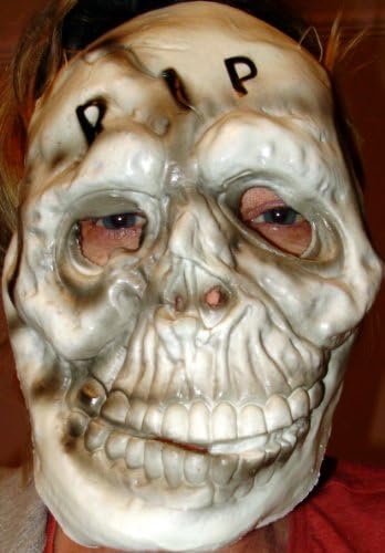 Rip skull design - Frite Night Horror Scary Vinyl face mask exclusive to Amatola-Kei