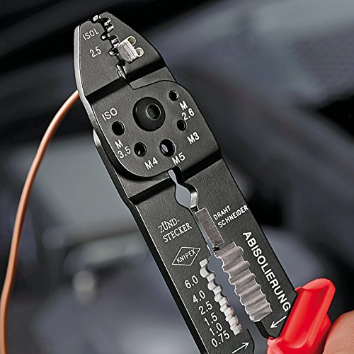 Knipex 97 21 215 B – Crimpzange für unisolierte, offene Steckverbinder - 4