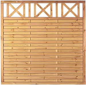 Lamellenzaun Genua B150 x H180 cm (180 x 180 xm) Amazon.de Garten