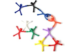 KNEWMART Aimant,10Pcs Nouveauté Mini Man Aimant Caoutchouc Souple Aimant Utilisez pour Les Aimants de Bureau, Les Aimants de Réfrigérateur, Les Aimants de Tableau Blanc