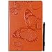 Produktbild Kakiyi Ersatz für Samsung Galaxy T830 T835 Schmetterling Emboss Mappe PU-Leder-Tablette-Kasten Stoß- Ständer Magnet Flip-Cover