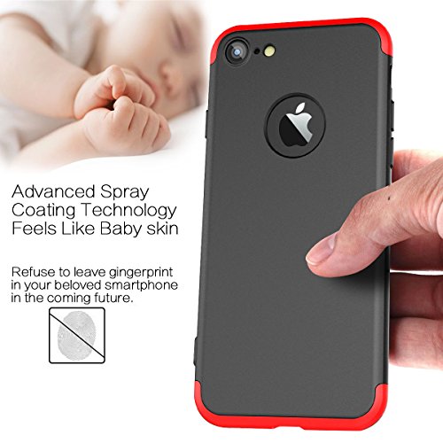 Qissy Carcasa iPhone 7 Incluido Anti-Scratch Anti-Huella Dactilar a Prueba de Choque Estuche Duro Protective Case Cover Skin para iPhone 7 4 7 Rojo Negro reviews Qissy Carcasa iPhone 7 Incluido Anti-Scratch Anti-Huella Dactilar a Prueba de Choque Estuche Duro Protective Case Cover Skin para iPhone 7 4 7 Rojo Negro