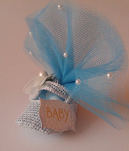 Preisvergleich Produktbild TENDANCES FETES 4 sachets chausson bleu ciel