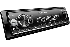 ‎PIONEER Pioneer MVH-S520DAB-AN inklusive DAB-Antenne, 1-DIN-Autoradio mit DAB+, rot, deutsche Menüführung, Bluetooth, US, AUX-Eingang, iPod/iPhone-Direktsteuerung, Freisprecheinrichtung, Smart Sync