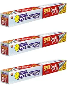 Freshwrapp Aluminium Foil 33 grams + 17 grams free - Pack of 3