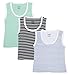 Lula Sleeveless T Shirts Striped- Pack of 3(CB01030316227922) RS.390.00