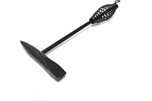 ELECTROMECANICA CANTABRIA ELCAN ELCAN Piqueta soldador profesional de 300gr para quitar escoria soldadura como martillo con lado de pica o cincel, fabricado completamente de acero macizo con tratamiento térmico