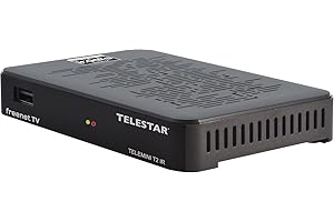 TELESTAR TELEMINI T2 IR – DVB-T2 & DVB-C Receiver (Kombo-Receiver für DVB-T2 & Kabelempfang, versteckte Installation möglich, inkl. 3 Monate freenet TV)