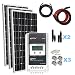 Produktbild Giosolar Solaranlage 300 Watt (3X100W) Solaranlage Basic-Starter 12V - Solar Bausatz mit Modul, Kabeln, und MPPT Laderegler-Gartenhaus Neu Solar Garten Set Camping Wohnmobil Inselsystem Solarzelle-Solarset Komplette