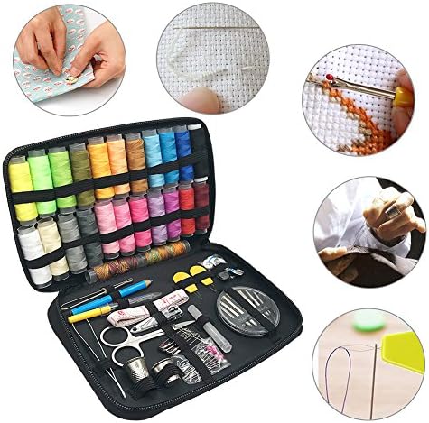 SUNTATOP Sewing Kit,Needlework Box Set Sewing DIY Accessories Tools Bag Practical Mini Travel Sewing kit Beginners Sewing Kit Emergency Sewing Kit