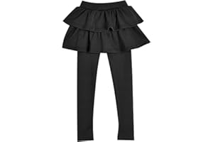 DAPONGZHI Leggings per Ragazze con Gonna,Pantalone con Gonna SvasataEstiva, Abiti da Danza,Vestito Bambina Elegante,per Matrimonio Compleanno Spettacolo Battesimo Banchetto Festivia