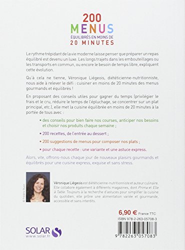 Télécharger 200 menus équilibrés en moins de 20 minutes PDF eBook En
Ligne Collectif
