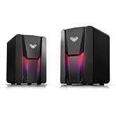 Aula N-108 1+1 USB/Aux Stereo 2.0 RGB Desktop Gaming Player Speaker Speaker Sound System