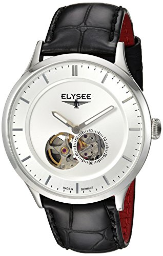 ELYSEE Herren Automatikuhr schwarz/silber 15100 ELYSEE Herren Automatikuhr schwarz/silber 15100