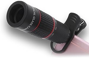 Bindpo Handy-Teleobjektiv, 20-fache Vergrößerung HD Optisches Glasobjektiv Externes Teleskop für Vogelbeobachtung, Konzert, Match