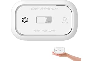 SPREADTRON Kohlenmonoxidmelder-Alarm, LCD-Digitalanzeige CO-Alarmmelder, EN 50291-zertifizierter Kohlenmonoxidmelder für Zuhause, 10-Jahres-Sensor, austauschbare Batterie