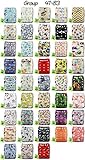 LittleBloom Nappies, Wiederverwendbare Windeln mit Einlage, Druckknopf, Verschiedene Motive - 3