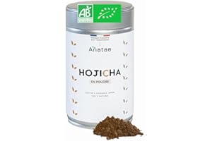 ANATAE MATCHA BIOLOGIQUE Anatae Marque française - Thé Hojicha bio japonais - 100 % poudre de thé vert hojicha bio pour hojicha traditionnel, hojicha latte ou pâtisserie - Origine Shizuoka, Japon. 70 g