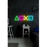 SANEC Play Station - Led Dekoratif Duvar Aydınlatması Neon Duvar Yazısı Sihirli Led Mesajlar