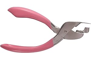NICFAKY SODIAL Handheld Staple Remover Lifter Opener Spring-loaded Staple Puller for Office School Home Use (Pink)