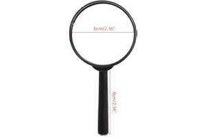 Faguo Loupe Loupe 60 mm à Main 5X Loupe de Lecture Loupe Loupe