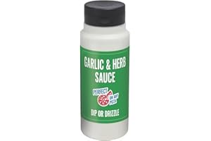 KING BAJ Domino's Garlic & Herb Sauce Dip or Drizzle, Family pack, Creamy & Indulgent, Perfect for Dipping,Larger Quantity, 1L (Pack Of 1)