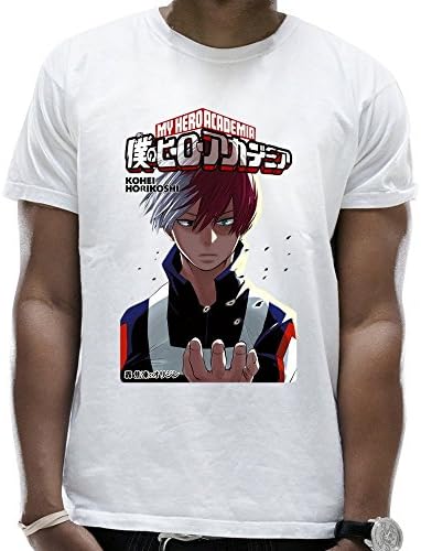 Men's Boku No My Hero Academia Todoroki Shouto Orijin T-Shirts Medium