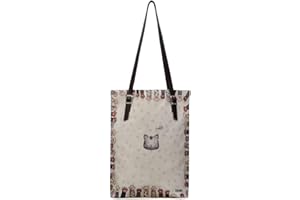 DOGO Femme Cuir Vegan Beige Sac d'épaule - Yummy Motif