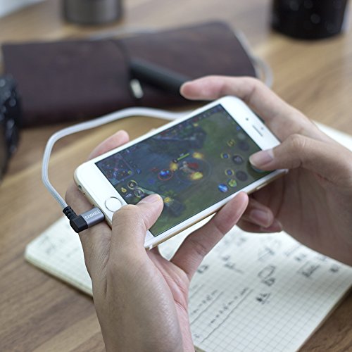 Lightning Cable Toways iPhone Charger [Apple MFi Certified] Nylon Braided USB cable for iPhone X 8 Plus 8 7 Plus 7 6S Plus 6 SE 5S 5C 5, iPad 2 3 4 Mini, iPad Pro Air, iPod, Mavic - 3.9ft/1.2m Grey