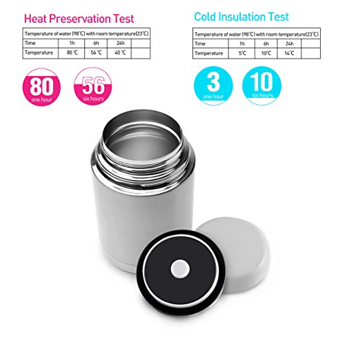 MAVIE Thermos King Thermoskanne / Thermosflasche für Lebensmittel und trinken,1000ml, Edelstahl - 3