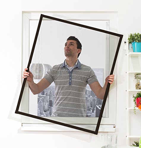 Preisvergleich Produktbild Culex 100010202-VH Fensterfliegengitter Basic 100x120cm braun