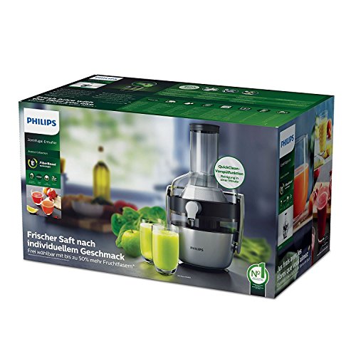 Philips HR1921/20 Entsafter, FiberBoost, QuickClean Technologie, Vorspülfunktion, 1100 W, edelstahl - 6