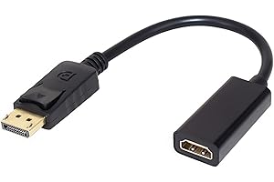 MAOZHOU DisplayPort to HDMI Adapter,Display Port (Input) to HDMI (Output) Converter (Male to Female),DP to HDMI Adapter Compatible for Desktop Laptop Connected to Monitor TV Projector