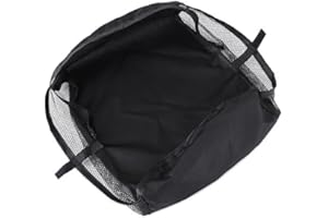 TOPINCN Baby Stroller Baskets, Pram Bottom Basket Oxford Fabric Pushchair Buggy Shopping Storage Case Bagstroller with Cup Holder Carry Handle Black